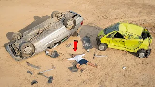 Real Life Car Crash Test - 100% Real | MR. INDIAN HACKER