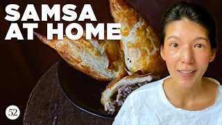 How to Make Super Flaky Samsa at Home | In the Kitchen with Mandy Lee