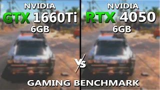Laptop RTX 4050 vs GTX 1660Ti Gaming Benchmark | #rtx4050 vs #gtx1660ti