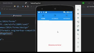 Xamarin.Forms como hacer el uso de tabbedPage (Android,iOS) con Visual Studio Community 2019