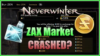 Neverwinter Crashing ZAX on XBOX? Huge Market SWING, Exchange Astral Diamonds for Zen, ZERO Waiting!