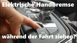 Electronic Parking Brake while Driving (Audi A4 2018)