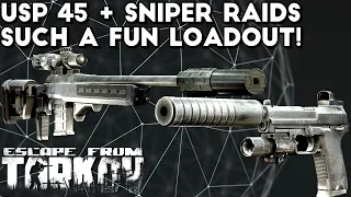 USP 45 + Sniper Raids ; My Favorite Fun Loadout! - Escape From Tarkov