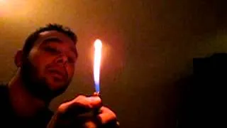 Slow Mo Fireball blown from mouth!