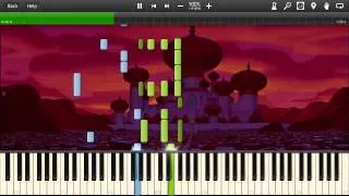 Aladdin - Arabian Nights - Synthesia Piano Solo Tutorial