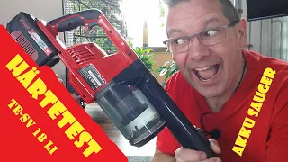 Härtetest Einhell Akku Stielstaubsauger TE-SV 18 Li #apeharry #einhell_ag