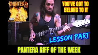 PANTERA 'RIFF OF THE WEEK' #14 - YOU'VE GOT TO BELONG TO IT -  Main Whammy Riff 🔥 Lesson Part