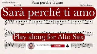 Sara parche ti amo | Play along for Alto Saxophone