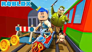 PAK UNAT JADI SECURITY SUBWAY SURFERS UNTUK TANGKAP PANDU GAMING YANG JADI TOP GLOBAL DI ROBLOX!!!