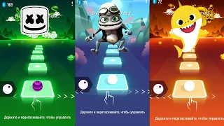 Marshmello vs Baby Shark vs Crazy Frog | Tiles Hop