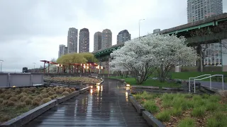 NYC LIFE 2021 | EVENING WALK MANHATTAN MIDTOWN -- RIVERSIDE PARK SOUTH APR 16