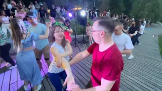 Парные танцы Бачата в Белгороде! Опен-эйр на набережной парка Победы. Школа танцев Dance Life.