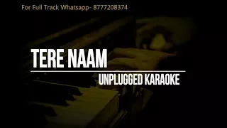 Tere Naam Unplugged Karaoke | Salman Khan