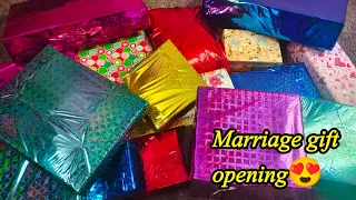 Marriage gift opening😍/நீங்க கேட்ட வீடியோ/craft tamil