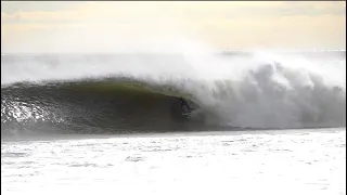 EPIC Winter Swell in New Jersey! Barreled Sunrise to Sunset!