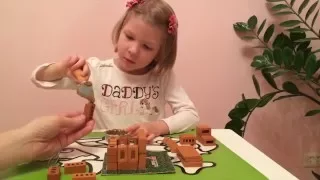 Детский конструктор. Развивающий конструктор строим дом.