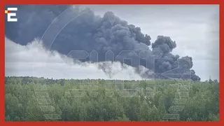 У росії знову палає 🔥 Під Москвою палає склад із добривами