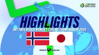 NORWAY v JAPAN - BKT Tires World Women's Curling Championship 2024 - Highlights
