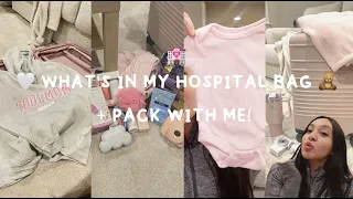 WHAT’S IN OUR HOSPITAL BAG + PACK WITH ME! 🏩👜🍼 - first baby