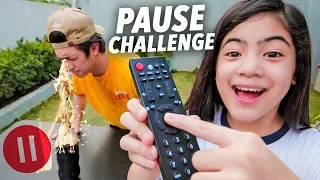 PAUSE CHALLENGE (Brother Vs Sister) | Ranz and Niana