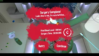 Surgeon Simulator 2013 - Space Brain Transplant In 8.886 Seconds (world record)