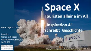 SpaceX - Touristen alleine im All - "Inspiration 4" schreibt Geschichte