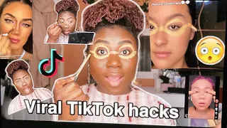 TESTING VIRAL TIKTOK MAKEUP HACKS| VLOGMAS DAY17 PART 2