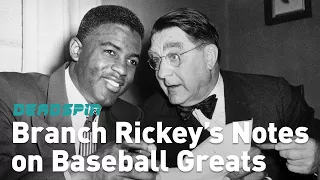 Branch Rickey's Notes on Baseball Greats
