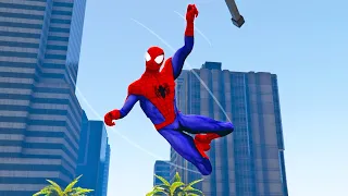 GTA5 SPIDERMAN PARKOUR FAILS ep.4 Super Jumps | Funny Moments (Euphoria physics engine)