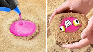 I Found Alphabet Lore in the Sand! *Cool Gadgets and Summer Hacks*