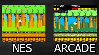Hudson's Adventure Island NES VS Arcade Wonder Boy