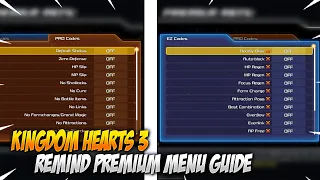 Premium Menu's How to Unlock & Use - Kingdom Hearts 3 Re:Mind