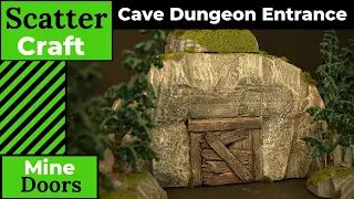 Dungeons and Dragons Mine Doors - Scatter Craft Cave Door Build