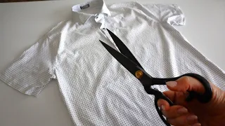 No more old shirts taking up space in your closet! I cut off the extra parts and remade it