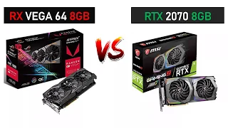 RTX 2070 8GB vs VEGA 64 8GB - i5 9600K - Gaming Comparisions