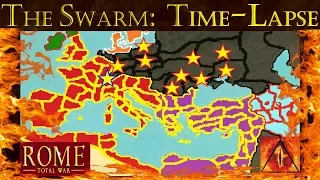 The Swarm: Barbarian Invasion TimeLapse: Rome Total War Mod (A.I. Only)