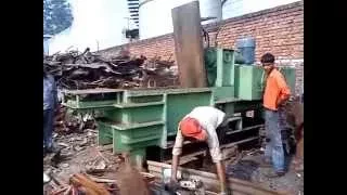 double action compression hydraulic scrap baling press/machine/steel/paper/carton/alluminium/metal-