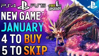 4 NEW PS4/PS5 Games to BUY and 5 to SKIP in January 2023 - Free PS5 Upgrade + More Upcoming Games!