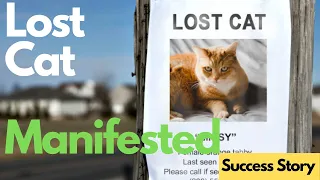 Lost Cat Found Manifestation! | Success Story