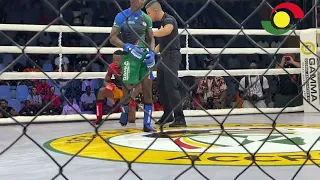 Ghana’s Etrue Joseph lost to Gabriel Karo from Nigeria in the 61.2kg Mixed Martial Arts bout 🇬🇭vs🇳🇬