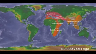 History of the Hominid Populations (Humans, Neaderthals, Denisovans) Timeline HD