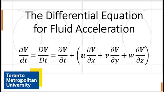 The Differential Equation for Fluid Acceleration