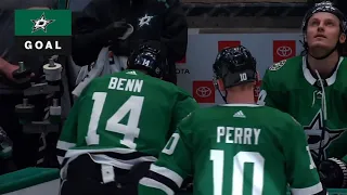 Jamie Benn Hat trick goal!!! - Dallas Stars vs Carolina Hurricanes - February 11th 2020