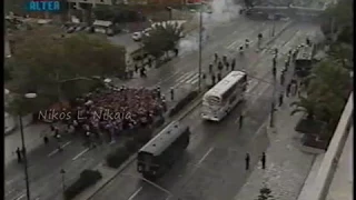2000 panathinaikos hooligans olympiakos hooligans riots before the game