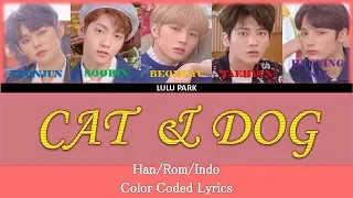 TXT - CAT & DOG (Color Coded Lyrics Indo/Rom/Han) SUB INDO