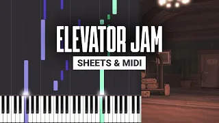 Elevator Jam - Roblox DOORS - Piano Tutorial - Sheet Music & MIDI