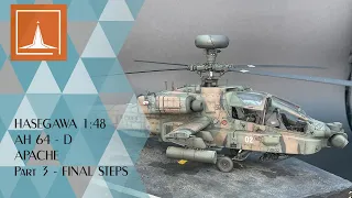 AH-64D Apache - 1:48 HASEGAWA Part 3 FINAL STEPS Scale Modeling Aircraft Building