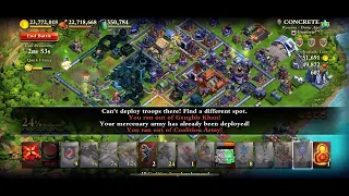 DomiNations - Beast 3D Drone Age destroyed under 2min with Mortars