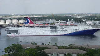 Carnival Paradise Departure from Port Tampa Bay (April 25th, 2024)