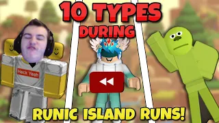 10 TYPES Of Doodle World Players during the *RUNIC ISLAND* update!